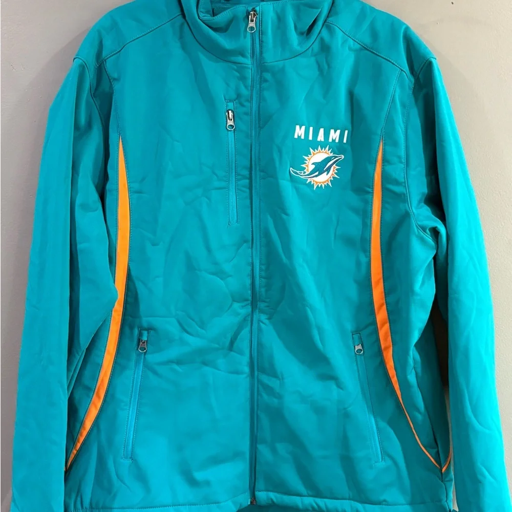 NWT!NFL G-III apparel Miami Dolphins jacket fully zips fleece lined #Football - Picture 1 of 11